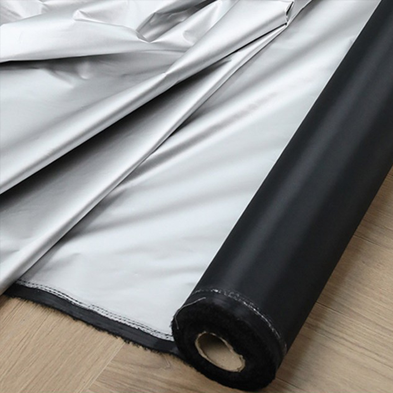 Curtain Curtain - Tissu occultant thermique isolant noir argenté