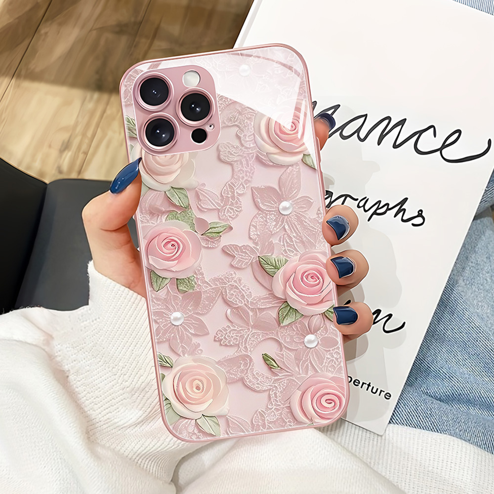 Vase Decor - Coque de téléphone en verre trempé