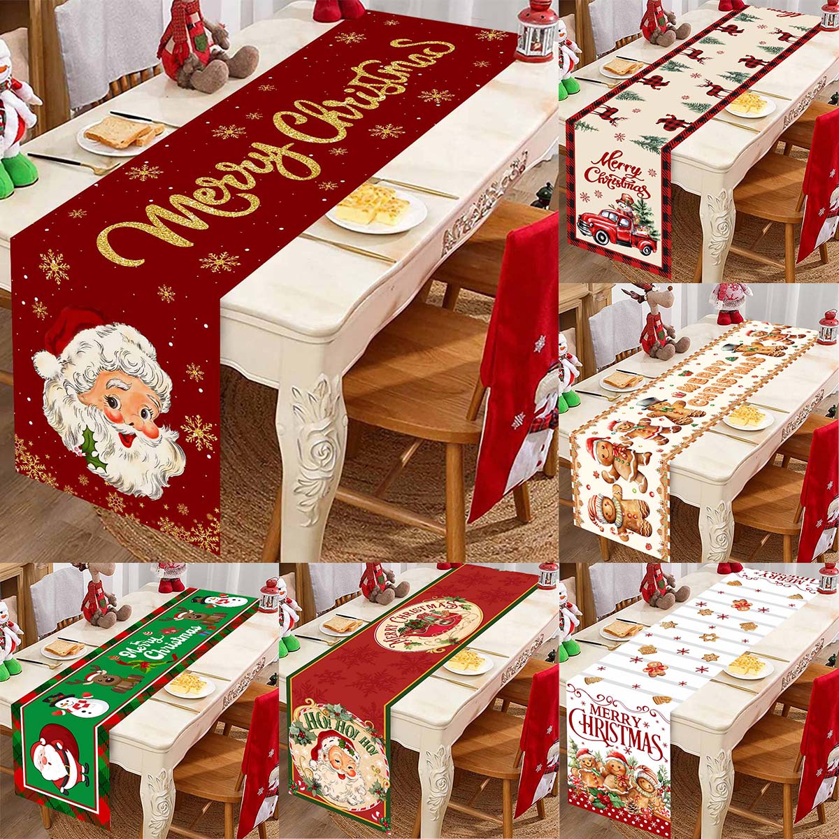 Table Runner - Chemin de Table Réutilisable en Polyester,