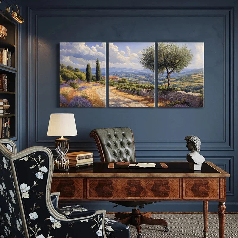 Abstract Canvas Set - Ensemble de 3 tableaux sur toile