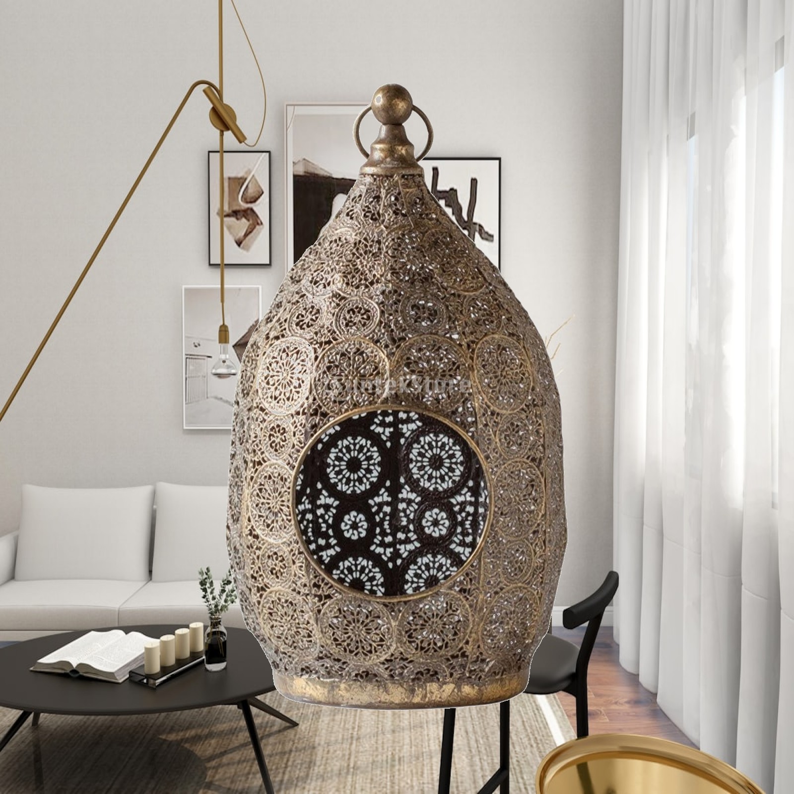 Candle Holder Decor - Lanterne à bougie en forme d'œuf