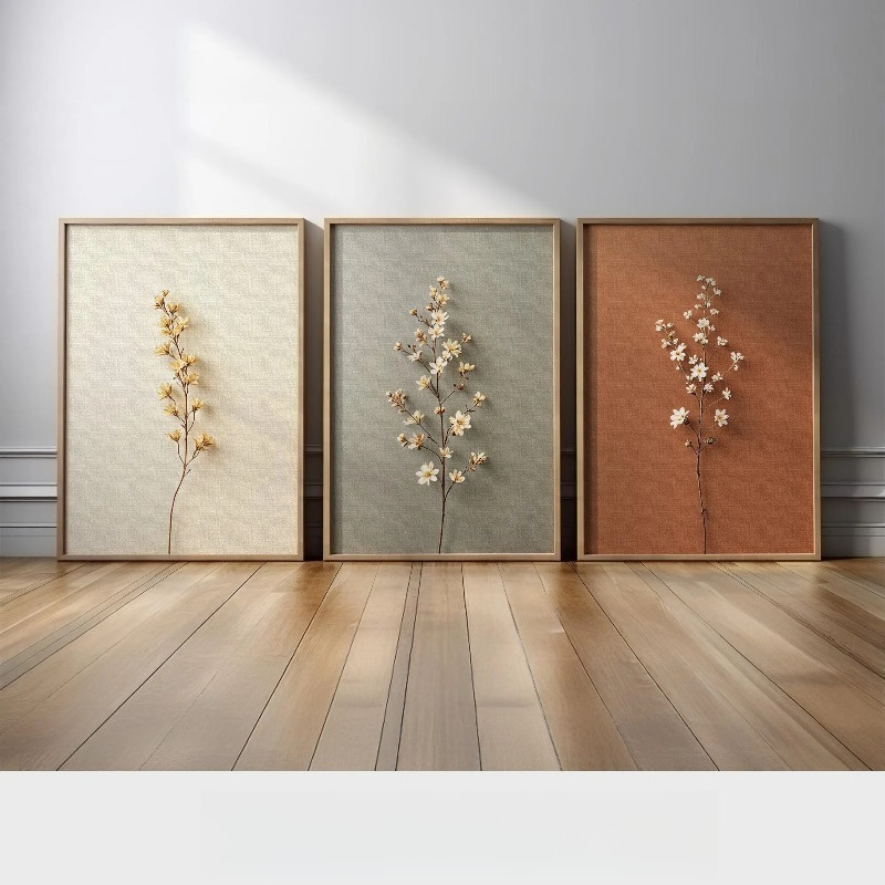 Abstract Canvas Set - Lot de 3 tableaux sur toile