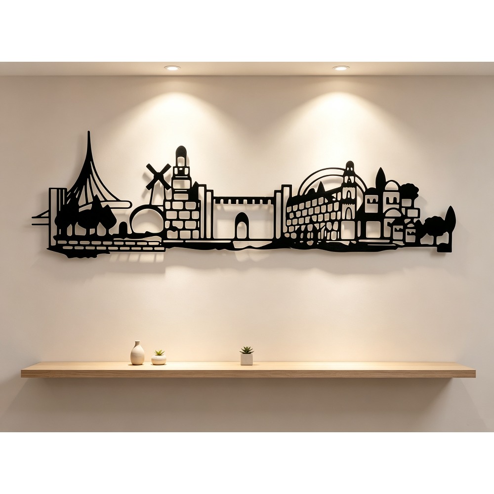 Wall Art - CIFBUY Décoration murale en métal, silhouette