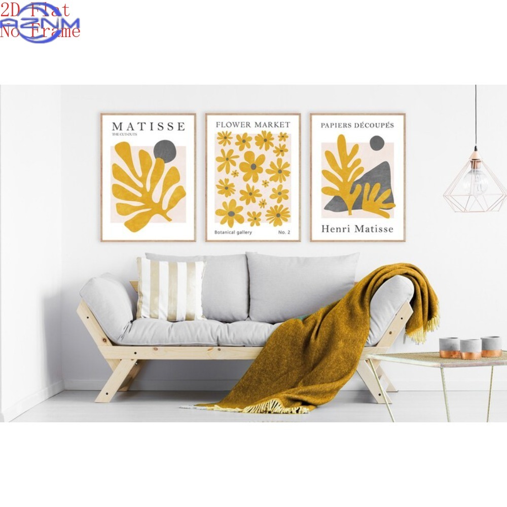Abstract Canvas Set - Lot de 3 impressions murales 2D