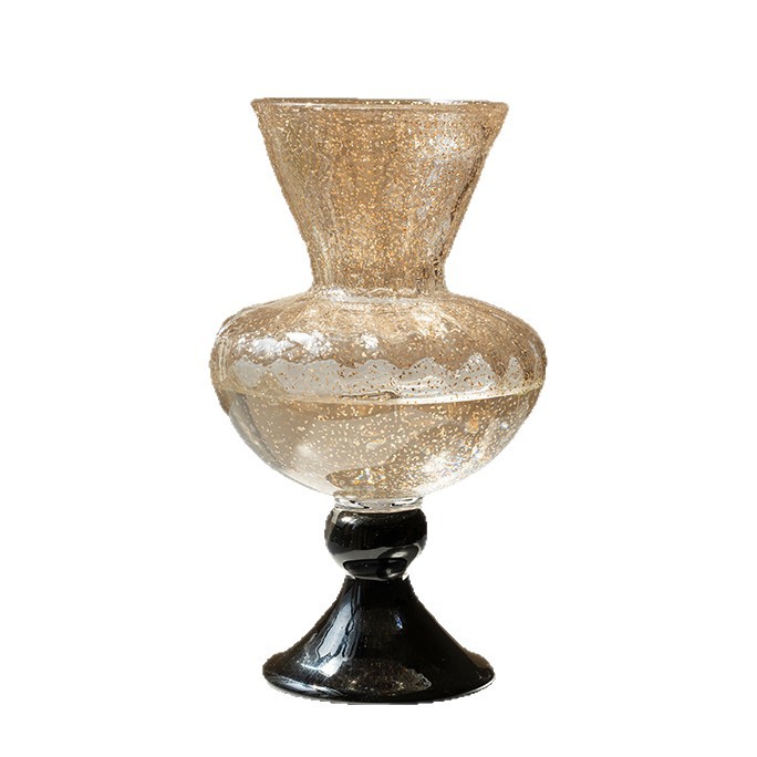 Vase Decor - Vase en verre ancien français, arrangement