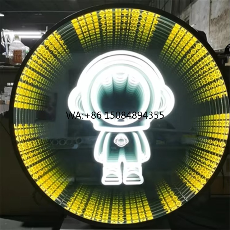 Decorative Mirror - Enseigne LED 3D personnalisable à effet