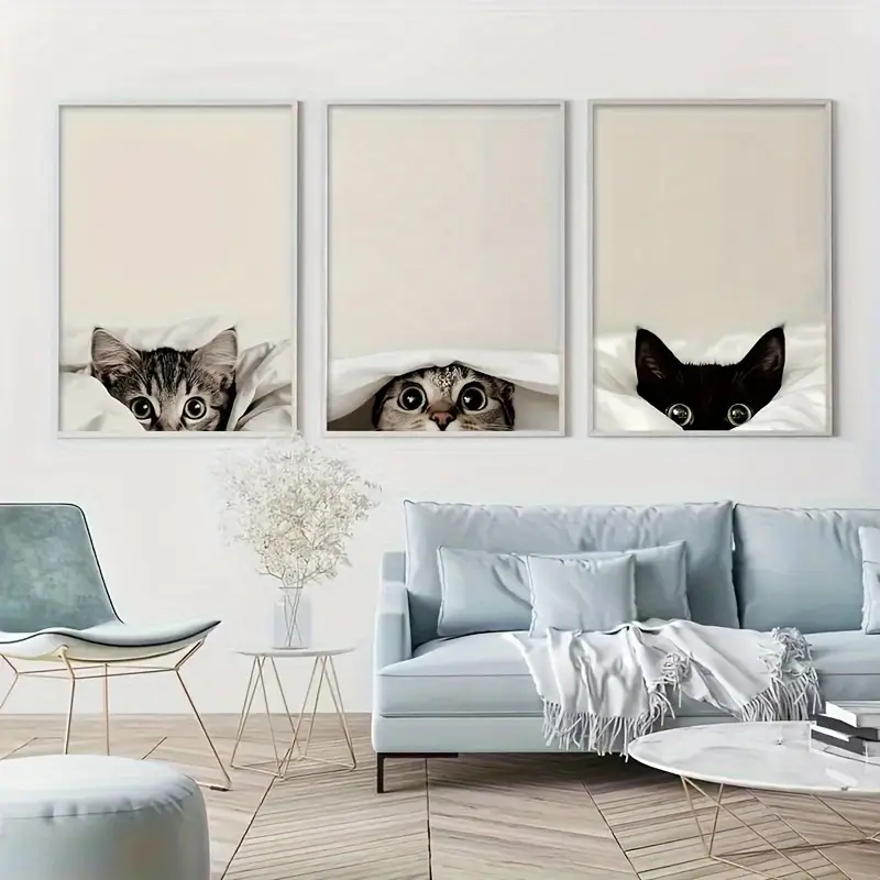 Abstract Canvas Set - Ensemble de 3 impressions sur toile