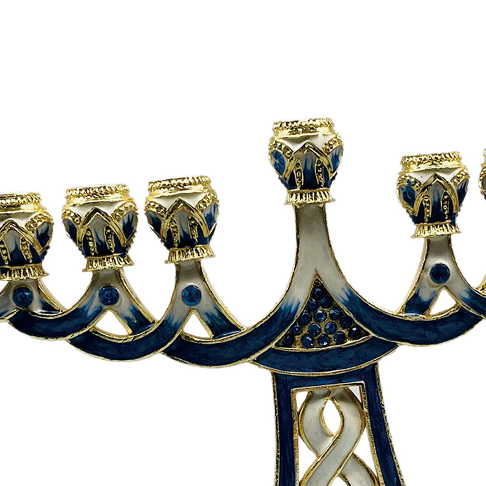 Porte-bougies Menorah émaillé, - Candle Holder Decor avis et prix