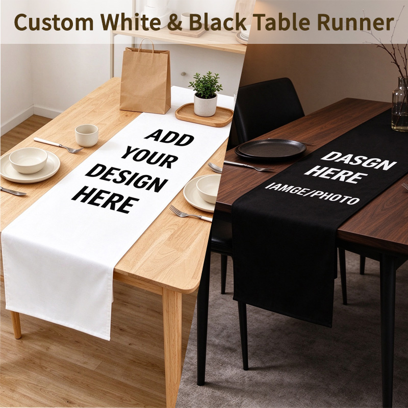 Chemin de table noir/blanc per - Table Runner avis et prix