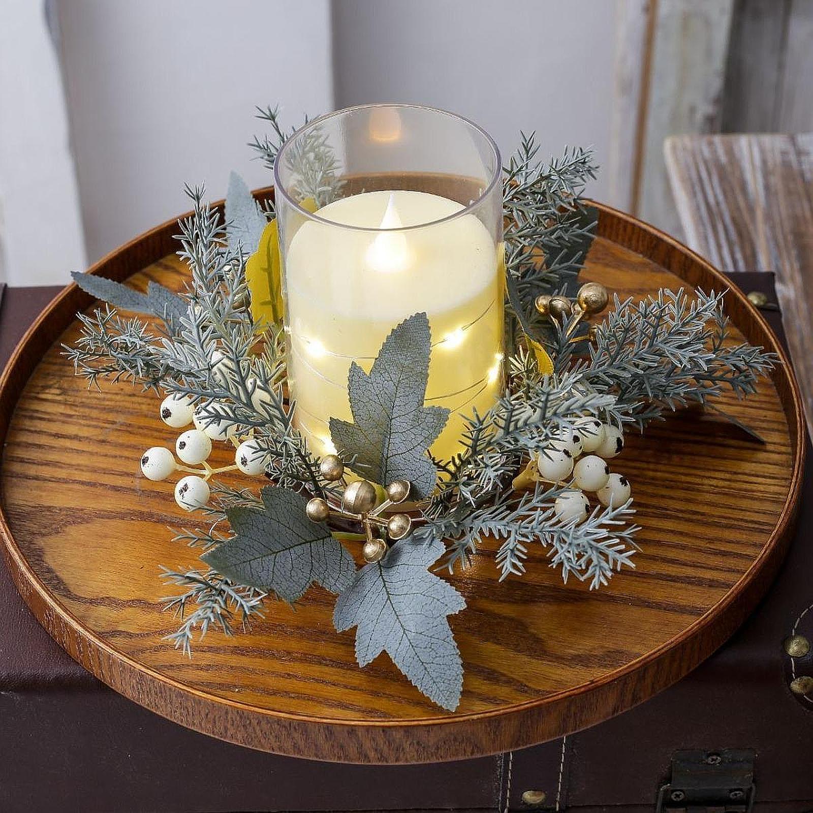 Couronne de bougies artificiel - Candle Holder Decor avis et prix