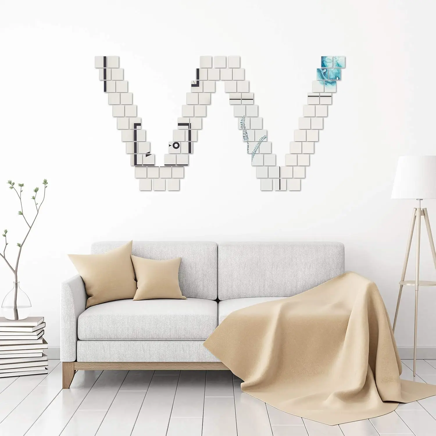 Miroir carré adhésif de petite - Decorative Mirror avis et prix
