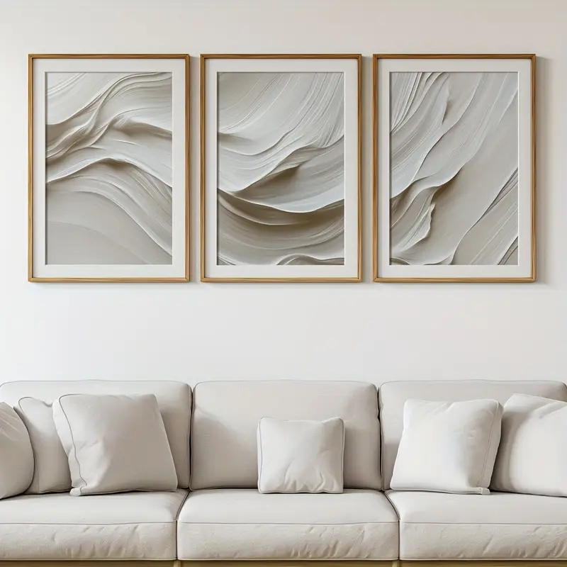 Art mural Simple Beige neutre  - Abstract Canvas Set avis et prix